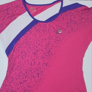 Fila Sport Short Sleeve Active tee shirt Womens Size XL Vintage